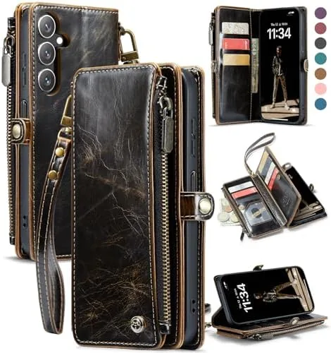 Overview of the Defencase for Samsung Galaxy A16 5G Wallet Case with Card