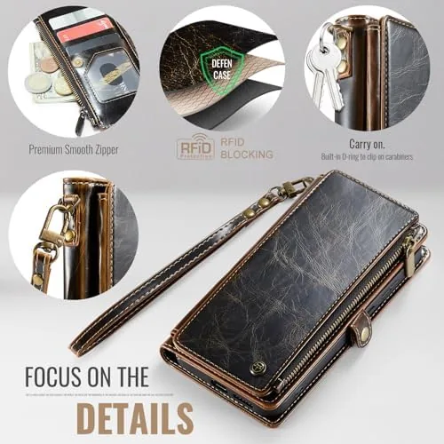 The Defencase for Samsung Galaxy A16 5G Wallet Case with Card in real use