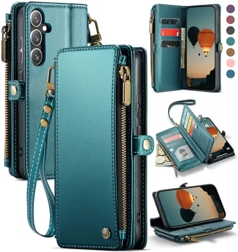 Overview of the Defencase for Samsung Galaxy A16 5G Wallet Case with Card