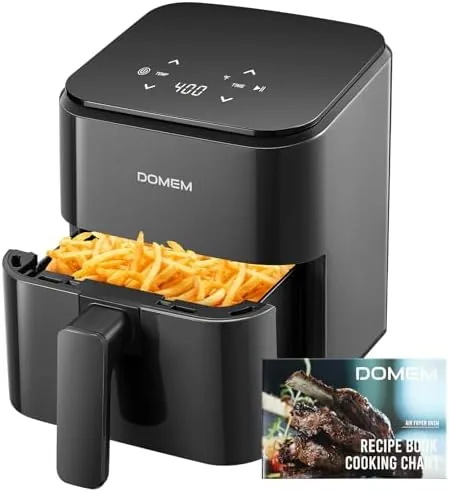 3 Qt Compact Air Fryer with Non-Stick Basket and Rack, User Friendly Simple Touchscreen Review: Tested and Rated