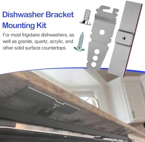 The Granite Counter Mounting Bracket 2 Pack and 8269145 Undercounter Dishwasher compared in context