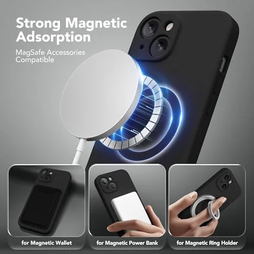 Close look at the Magnetic for iPhone 15 Case, Compatible with MagSafe, [Screen Protector build quality