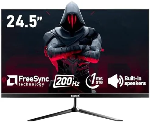 Overview of the Gawfolk 24.5 Inch PC 200Hz Gaming Monitor, FHD 1080p screen