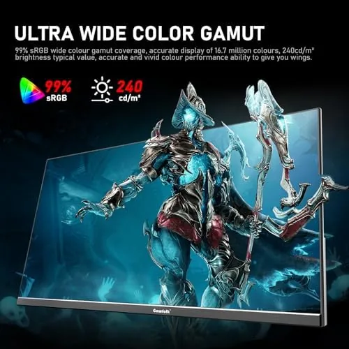 Another view of the Gawfolk 24.5 Inch PC 200Hz Gaming Monitor, FHD 1080p screen