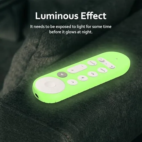 Close look at the LEFXMOPHY Glow Cover for Google TV Streamer 4K Remote 2024 build quality