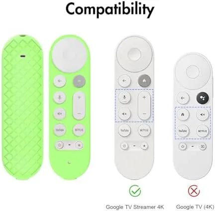 The LEFXMOPHY Glow Cover for Google TV Streamer 4K Remote 2024 compared in context