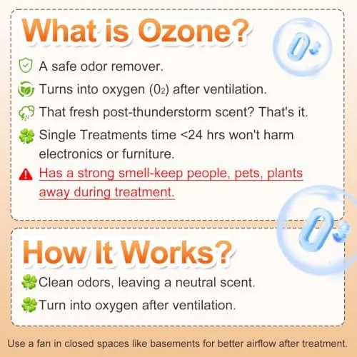The Hadlook Ozone Generator 48,000mg, Ozone Machine Odor Removal, O3 Ionizer compared in context