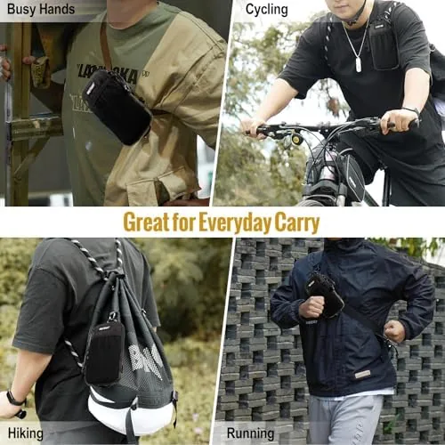 The ONETIGRIS Backpack Strap Pouch, Phone Belt Holder Molle Phone Holster compared in context