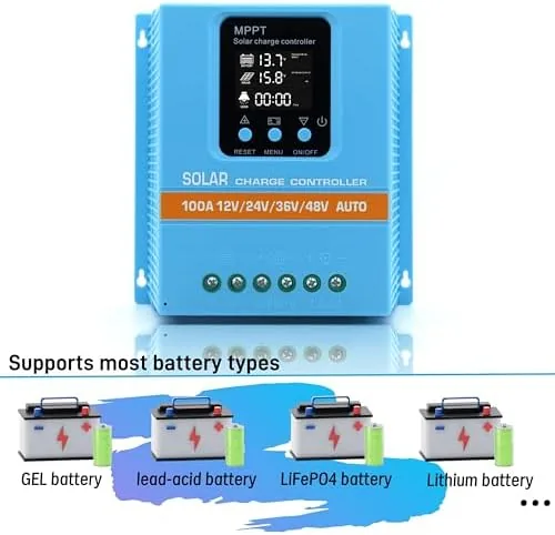 Another view of the Upgraded 100A MPPT Solar Charge Controller 12V 24V 36V 48V