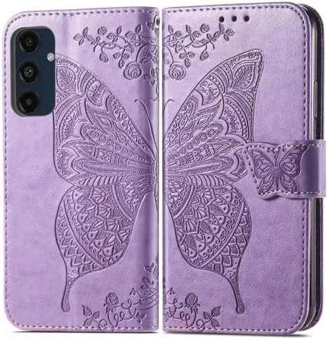 Close look at the for Samsung Galaxy A16 5G Phone Case Wallet, Lavender | build quality