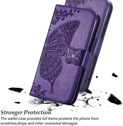 The for Samsung Galaxy A16 5G Phone Case Wallet,Purple | Butterfly compared in context