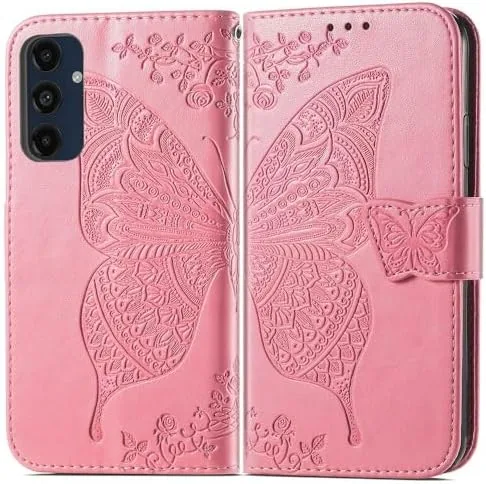 Close look at the for Samsung Galaxy A16 5G Phone Case Wallet, Pink | build quality