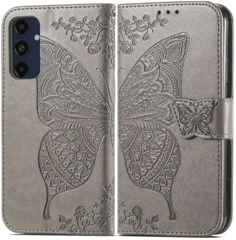 Close look at the for Samsung Galaxy A16 5G Phone Case Wallet, Gray | build quality