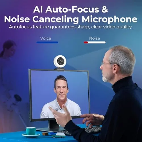Another view of the 2K Webcam for PC with Microphone & Light & Privacy