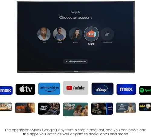 Netflix home screen running through Google TV on the outdoor television