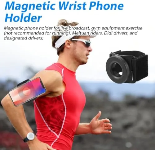 The holder rotated sideways on the arm showing the 360 degree swivel in action