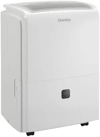 Close look at the Danby 40 Pint Dehumidifier in White (DDR040EB2WDB) build quality