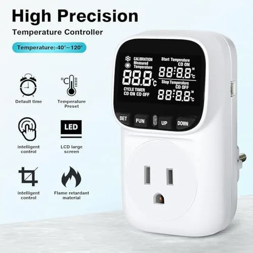 Close look at the KABASI Digital Temperature Controller, Only Fahrenheit Dispaly with Sensor | build quality