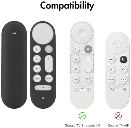 The LEFXMOPHY Cover for Google TV Streamer 4K Remote Control Case in real use