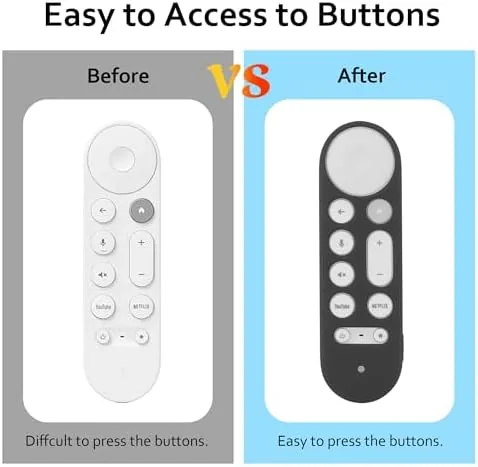 Another view of the LEFXMOPHY Cover for Google TV Streamer 4K Remote Control Case