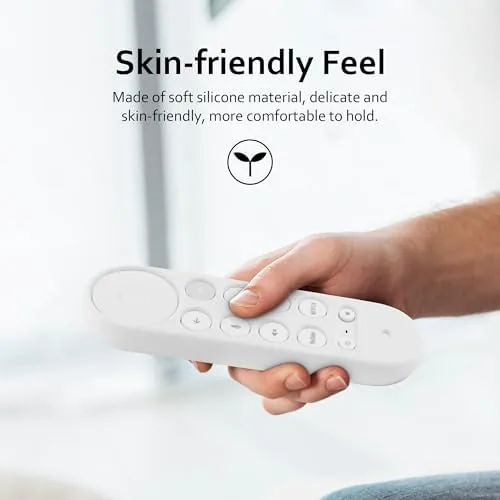 Close look at the LEFXMOPHY for Google TV Streamer 4K 2024 Remote Case Silicone build quality