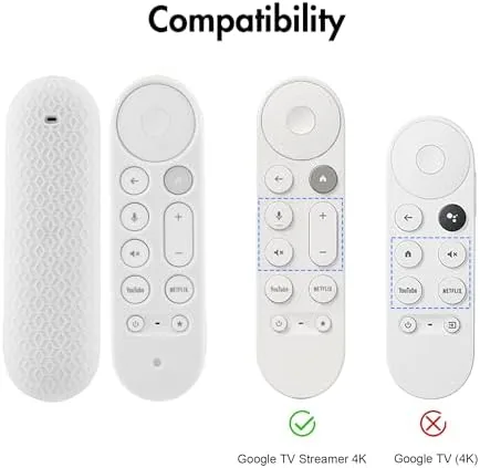 The LEFXMOPHY for Google TV Streamer 4K 2024 Remote Case Silicone in real use