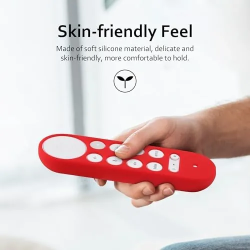 Close look at the LEFXMOPHY Cover for Google TV Streamer 4K 2024 Voice Remote build quality