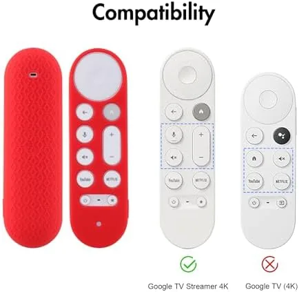The LEFXMOPHY Cover for Google TV Streamer 4K 2024 Voice Remote in real use