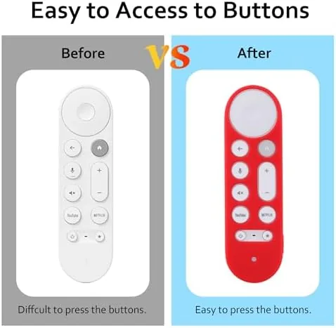 Another view of the LEFXMOPHY Cover for Google TV Streamer 4K 2024 Voice Remote