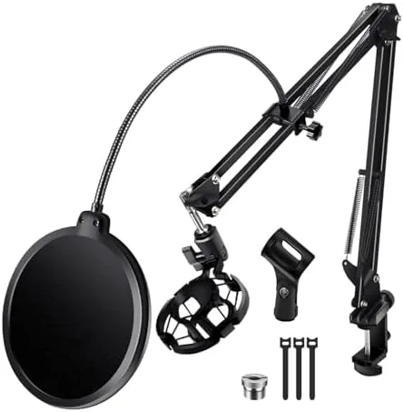Versatile Boom Arm Stand for Desk, Adjustable Microphone Stand Kit | With Pop Filter Review: Tested and Rated
