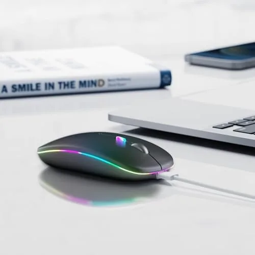 The Afaartcci Rechargeable Wireless Mouse, Silent Bluetooth Mouse (Black) | ergonomic compared in context