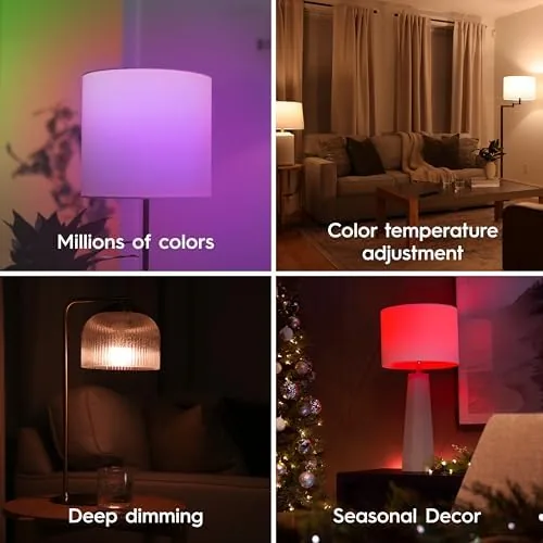 The Cync GE Color Changing Smart Candelabra LED Bulbs, WiFi, 3 compared in context