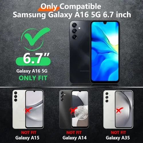 Close look at the Red2Fire Designed for Samsung Galaxy A16 5G Case, [Military Grade build quality