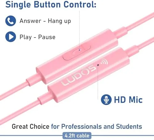 Earbuds in use during a video call on a laptop