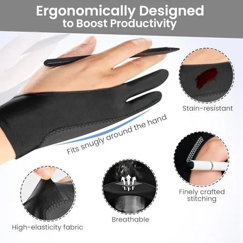 Testing the Artist Drawing Glove: 3-Layer Palm Rejection for iPad & Drawing over two weeks