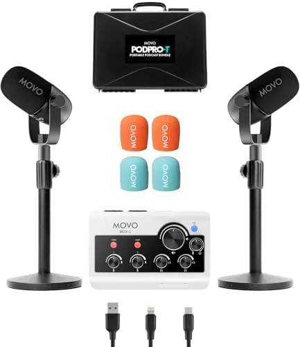 Movo Portable Podcast Equipment Bundle for iPhone/Android Phones- Podcast Kit with Audio Interface, 2 Review: Tested and Rated