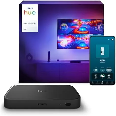 Overview of the Philips Hue Play HDMI Sync Box 8K, 1-Pack | Syncs