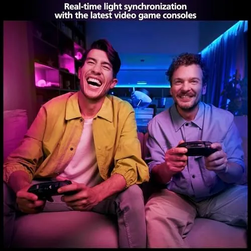 Another view of the Philips Hue Play HDMI Sync Box 8K, 1-Pack | Syncs
