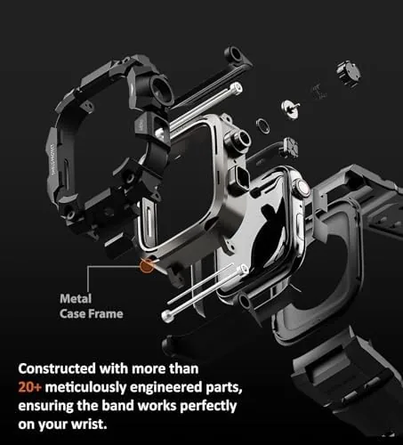 The ULTIMAL Rugged Case with Band for Apple Watch 46mm,Compatible with in real use