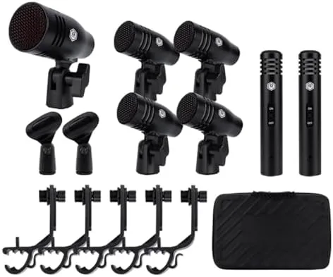 W IN-MIX 7 Piece Wired Dynamic Drum Mic Kit (Whole Metal)- Kick Bass, Tom/Snare Review: Tested and Rated