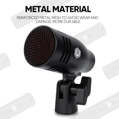 Close look at the W IN-MIX 7 Piece Wired Dynamic Drum Mic Kit (Whole build quality