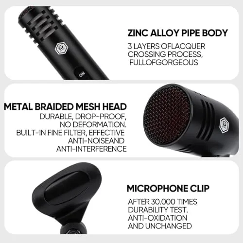 The W IN-MIX 7 Piece Wired Dynamic Drum Mic Kit (Whole in real use