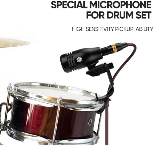 The W IN-MIX 7 Piece Wired Dynamic Drum Mic Kit (Whole compared in context