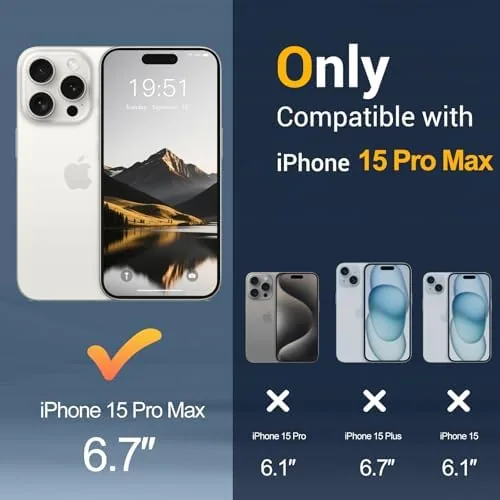 Close look at the for iPhone 15 Pro Max Case Black | Compatible with build quality