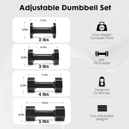 The EQUIPRO Adjustable Dumbbell Set, 4 in 1 Free Weights Dumbbells in real use