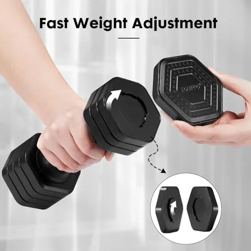 The EQUIPRO Adjustable Dumbbell Set, 4 in 1 Free Weights Dumbbells compared in context