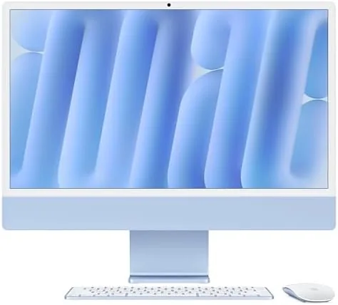 Close up of the ports on the back of the iMac including Thunderbolt and USB