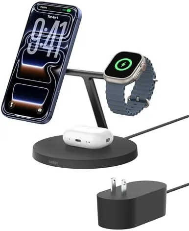 Belkin Qi2 15W Wireless Charging Station, 3 in 1 iPhone Charger | Fast Charging Review: Tested and Rated
