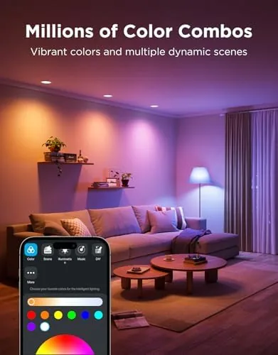 Close look at the Govee BR30 Smart Light Bulbs 850 LM, RGBWW E26 Base build quality