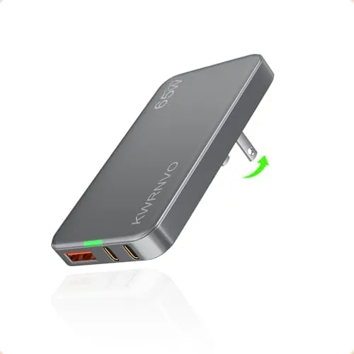Overview of the Flat USB Wall Charger, GaN Charger 3 Ports with 2×Type-C